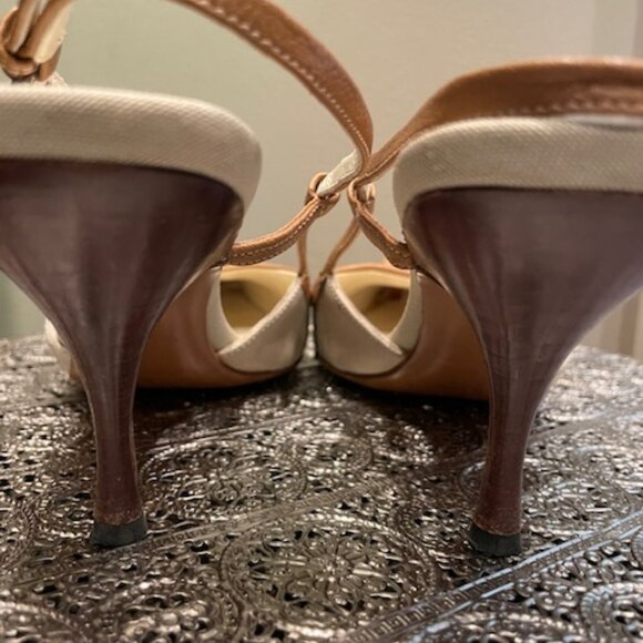 Prada Slingback Kitten Heel Pointed Toe 36.5 EU - Picture 9 of 9